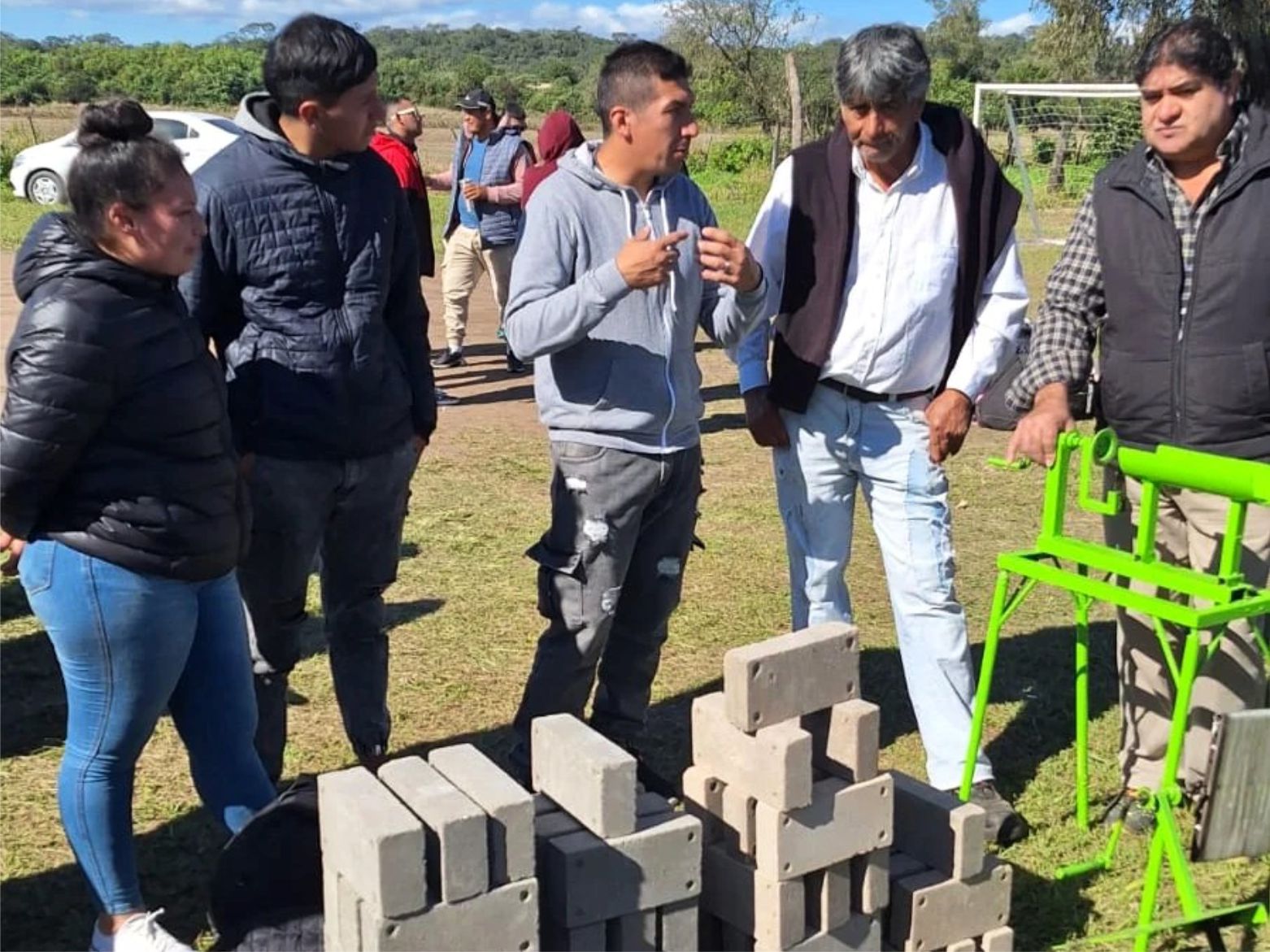 Demostración bloques reciclados