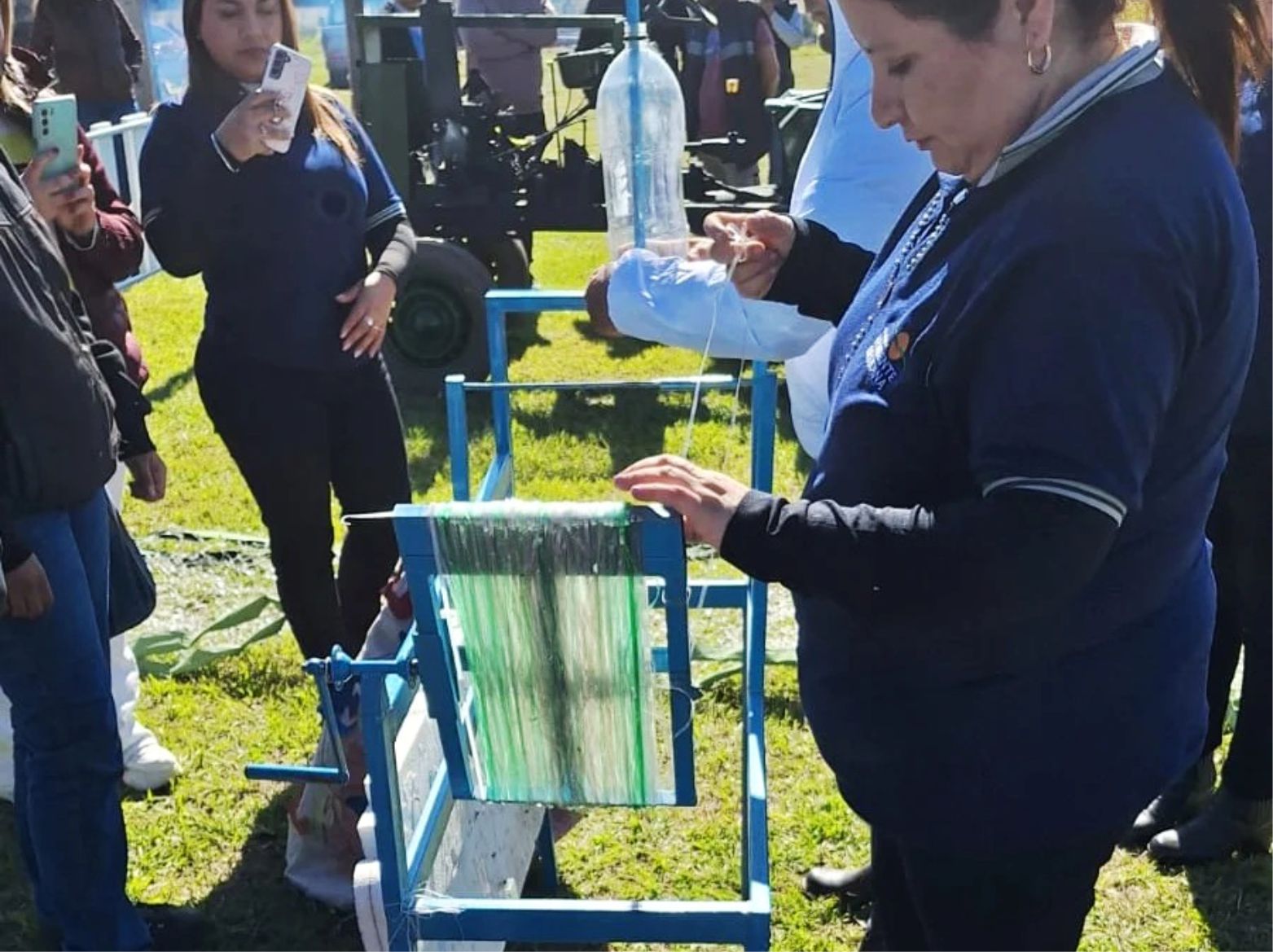 Demostración reciclaje de plástico